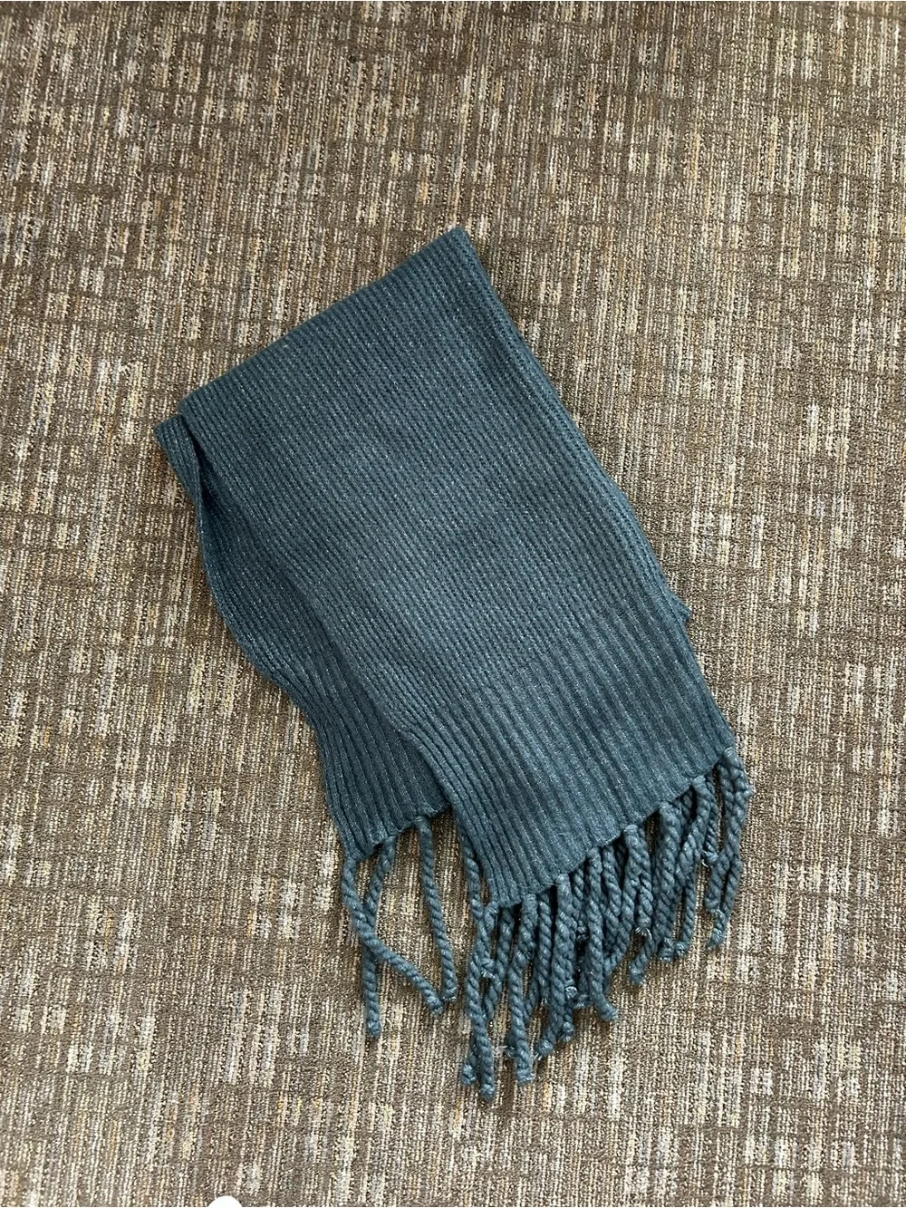 Free People Jaden Ribbed Fringe Blanket Scarf - Teal